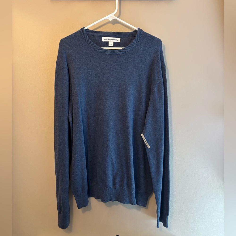 Men’s Dark Blue Amazon Essentials Sweater